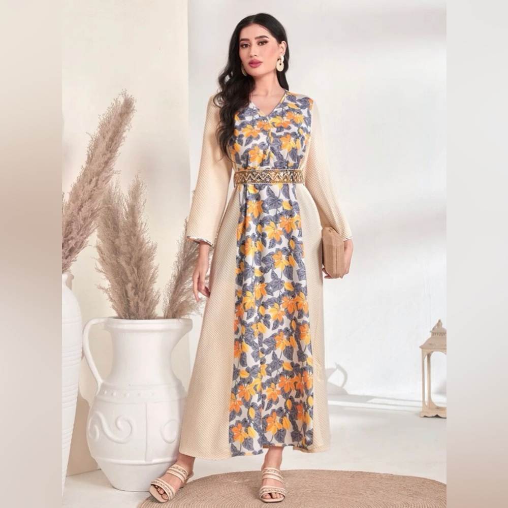 Floral Print Multi-Color Dress - Picture 3 of 12